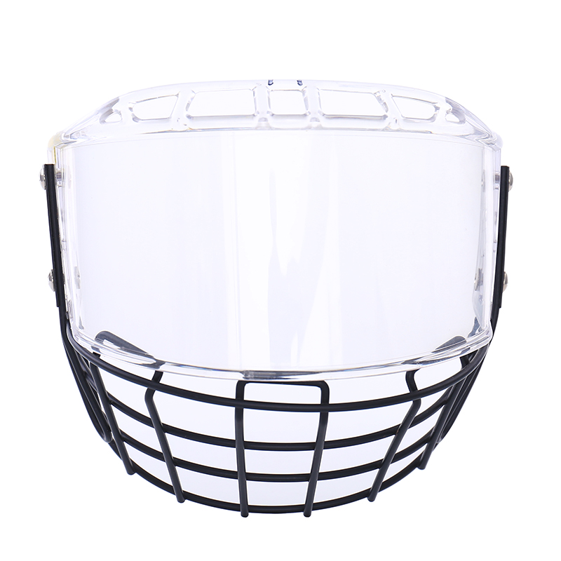 Black Practice Ice Hockey Cage With Face Shield